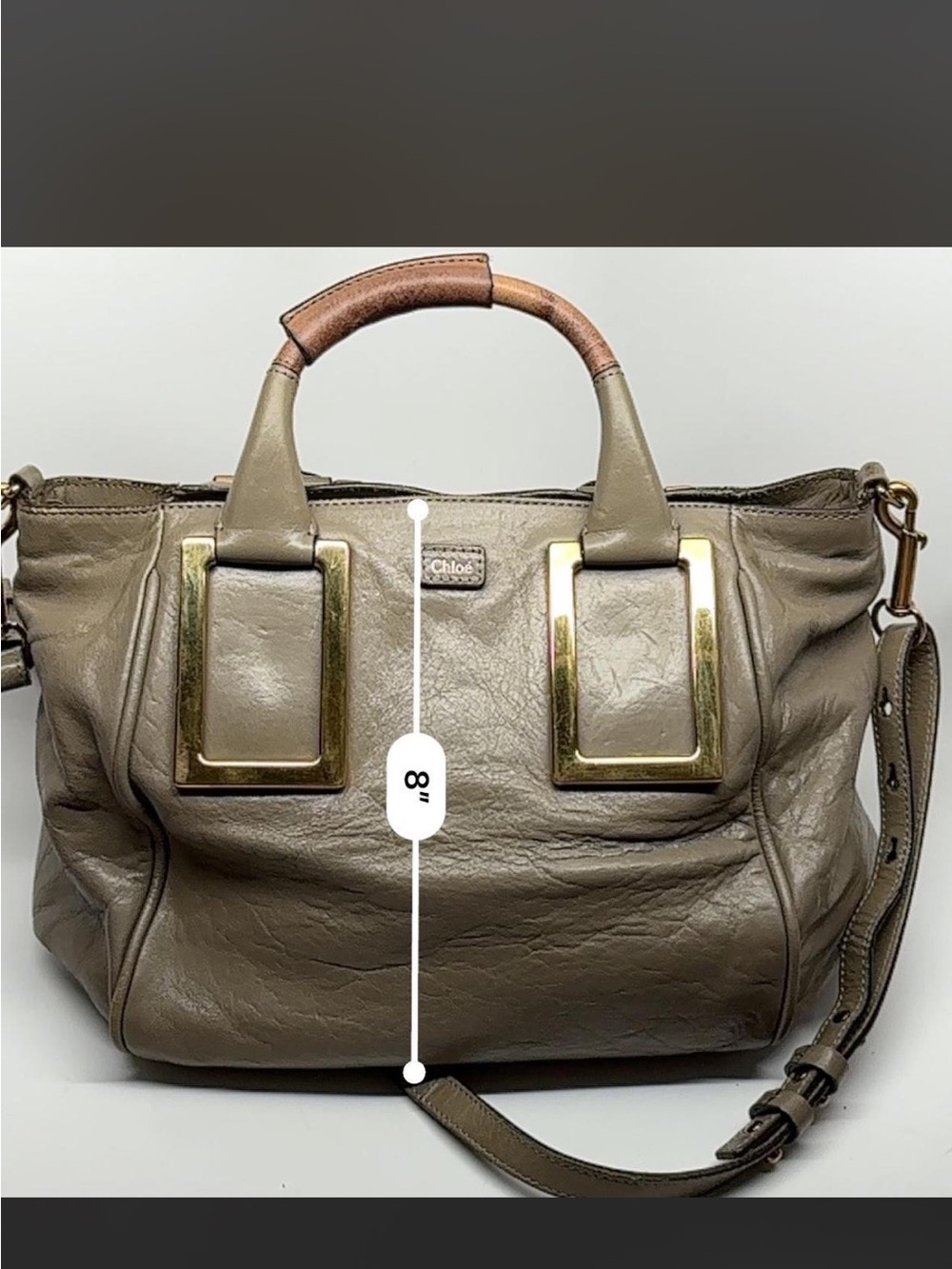 Chloe Ethel leather brown handbag - Picture 7 of 8